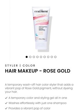 Curlsmith Hair Makeup Temporary Color Styler — Rose Gold